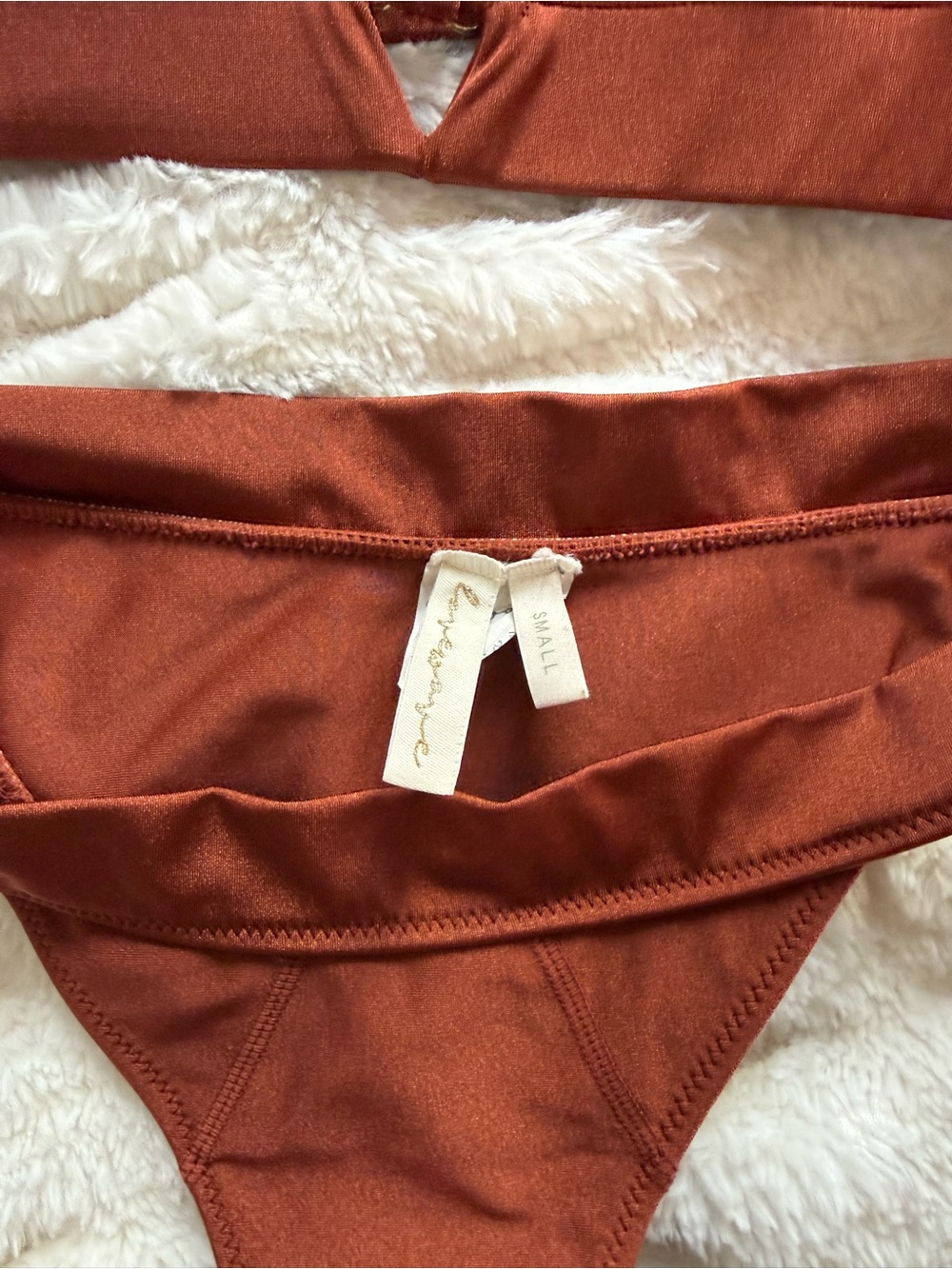 Lovewave Triangle Bikini Set - Rust - Picture 2 of 7
